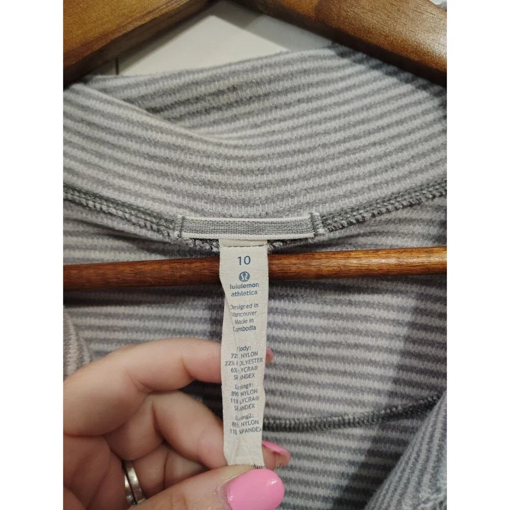 lululemon athletica striped gray